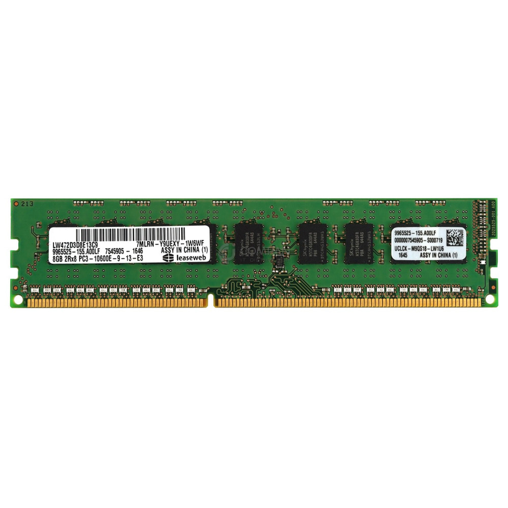 9965525-155-A00LF KINGSTON MEMORY 8GB 2RX8 PC3-10600E DDR3 - 9965525-155.A00LF, LW472D3D8E13C9
